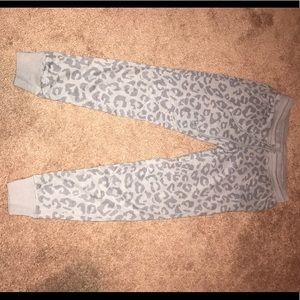 NEW PINK gray cheetah joggers!!